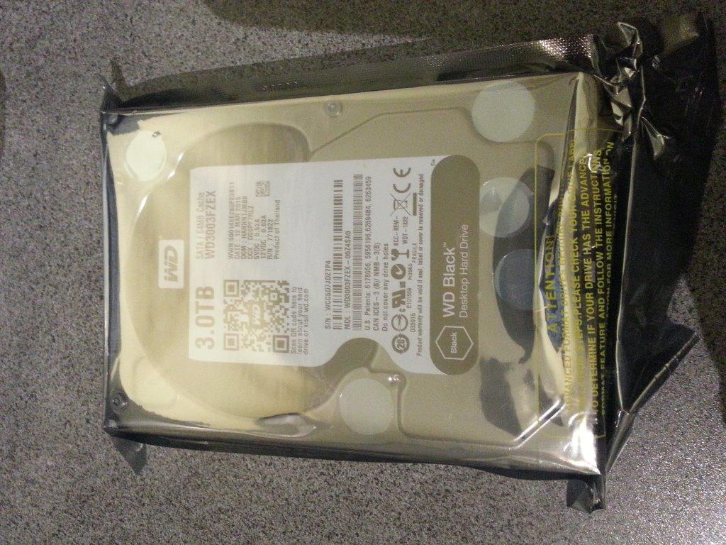 WD BLACK SERIES WD3003FZEX 3TB 7200 RPM 64MB Cache SATA 6.0Gb/s 3.5 Internal Hard Drive