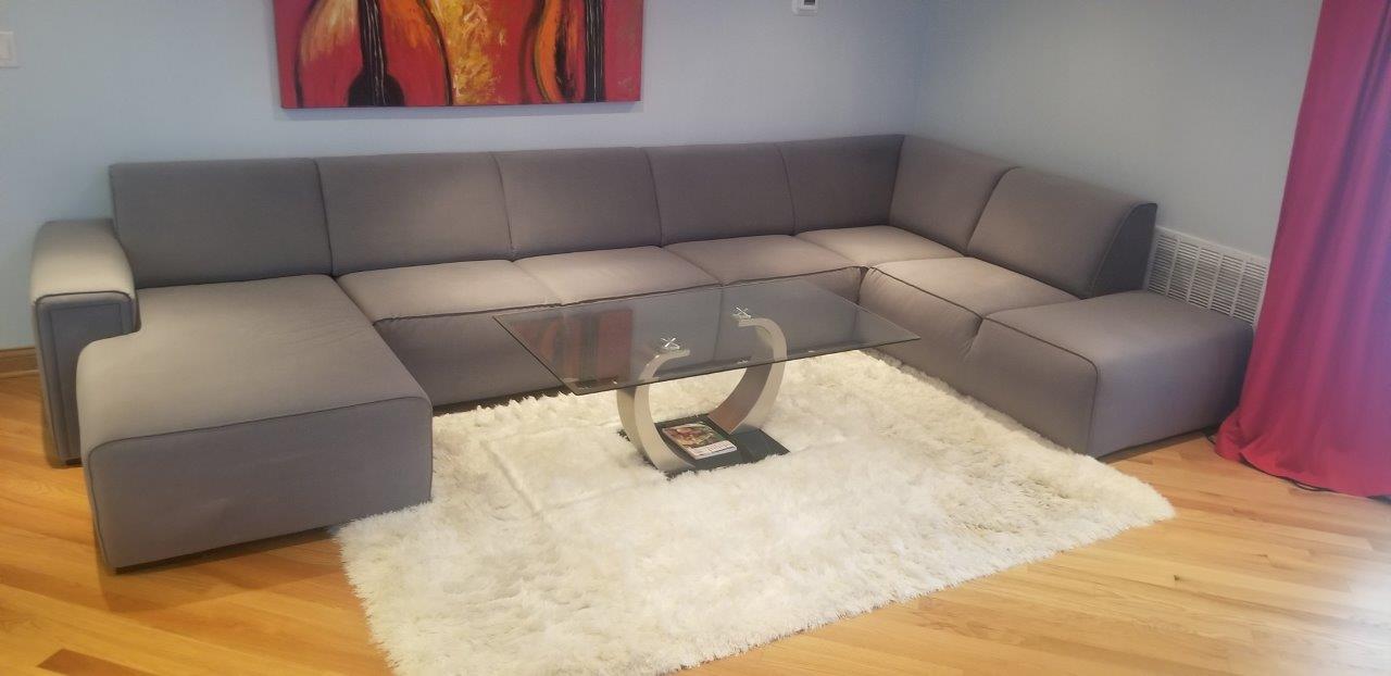 High End Custom Sectional bench sofa Zafira Carabu Living room furniture set