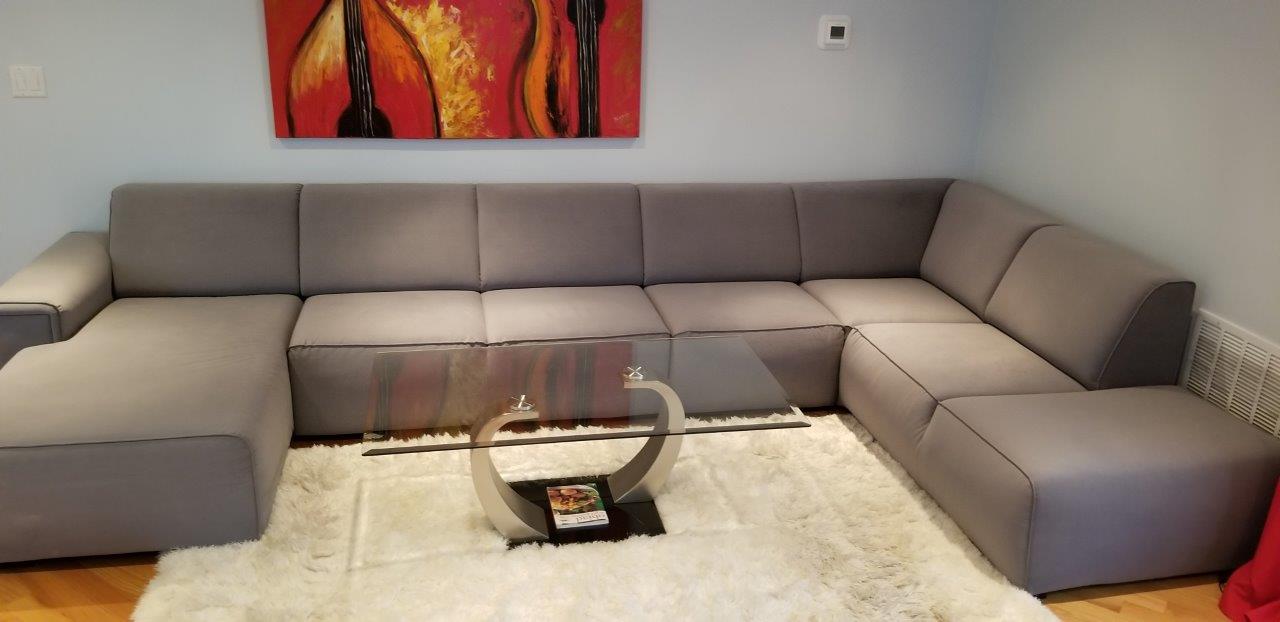 High End Custom Sectional bench sofa Zafira Carabu Living room furniture set