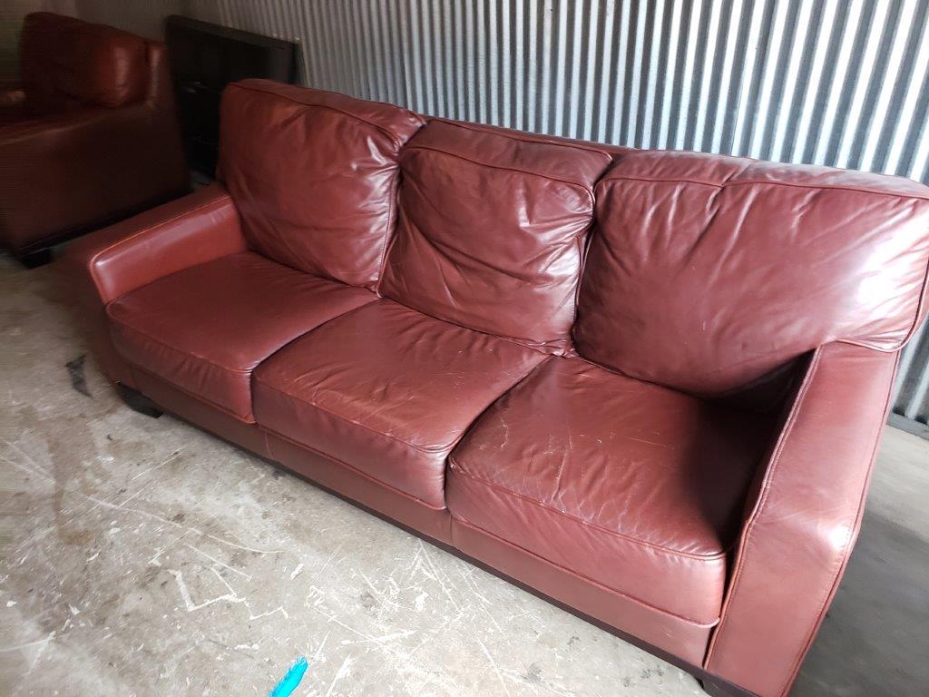 Leather 3-Seater Sofa