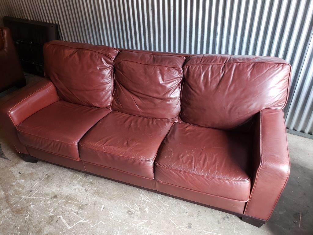 Leather 3-Seater Sofa