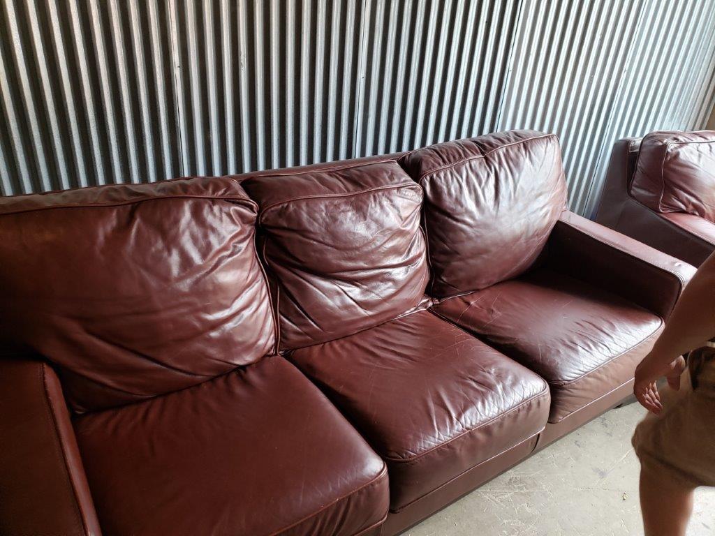 Leather 3-Seater Sofa