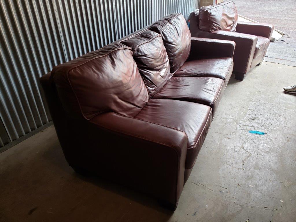 Leather 3-Seater Sofa