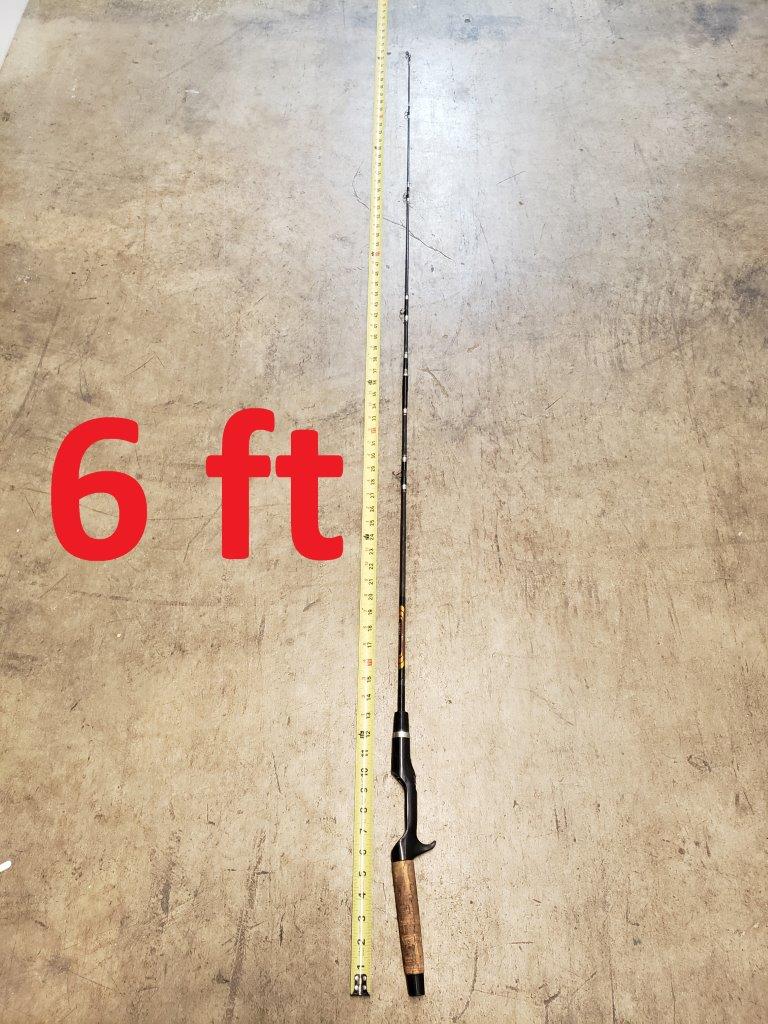 Fishing rod 72 inch Zebco Centennial graphite 6ft pole rods poles 6 feet ft