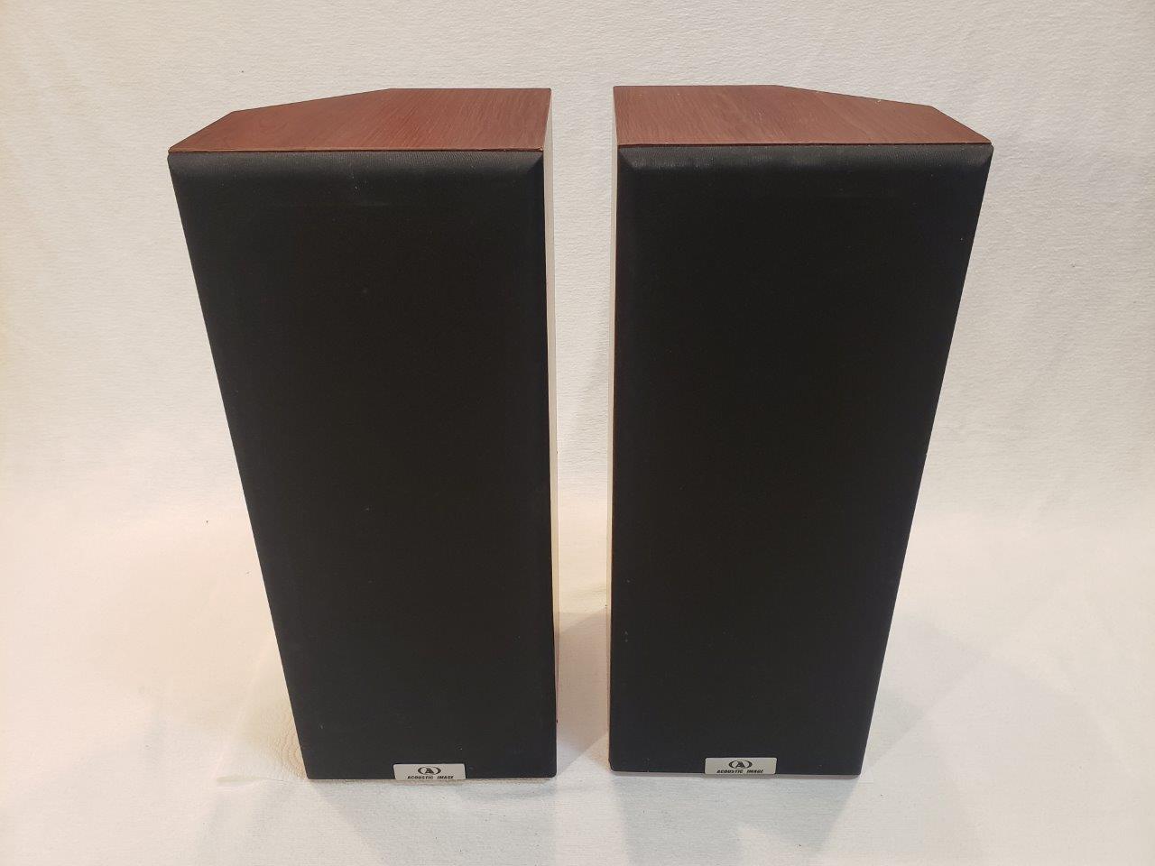 Acoustic Image Bi-amp Floorstanding Bookshelf HIFI Speakers GT 338 Pure Titanium