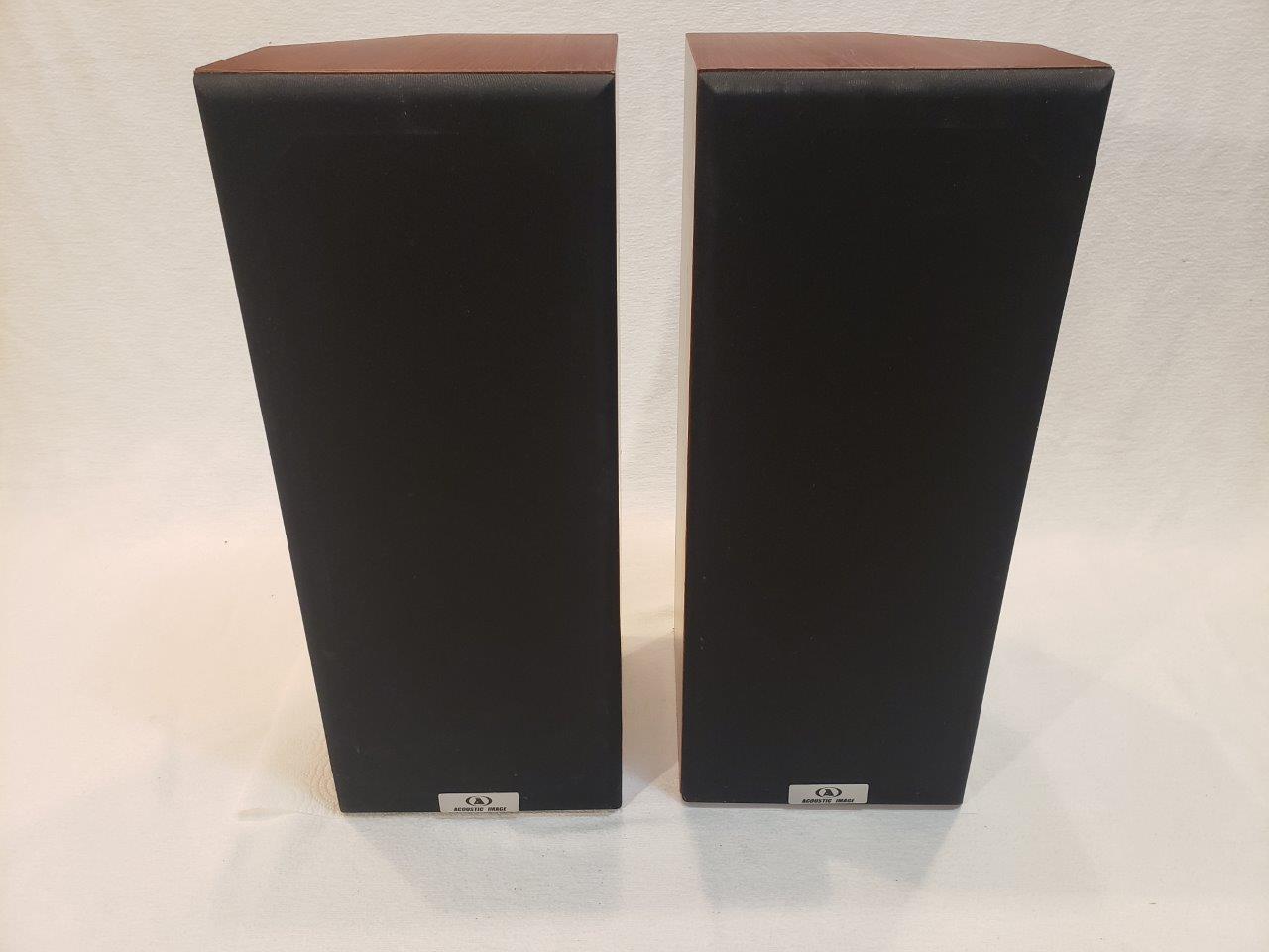 Acoustic Image Bi-amp Floorstanding Bookshelf HIFI Speakers GT 338 Pure Titanium