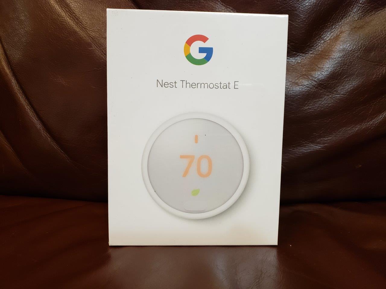 Google Nest Thermostat E in White, WiFi, New Factory Sealed