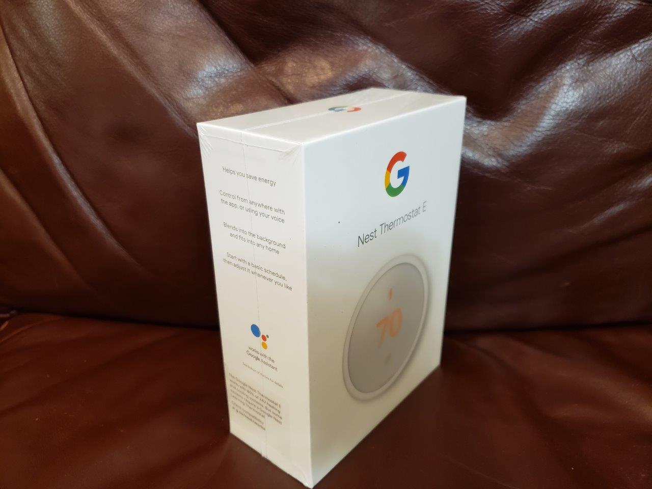 Google Nest Thermostat E in White, WiFi, New Factory Sealed