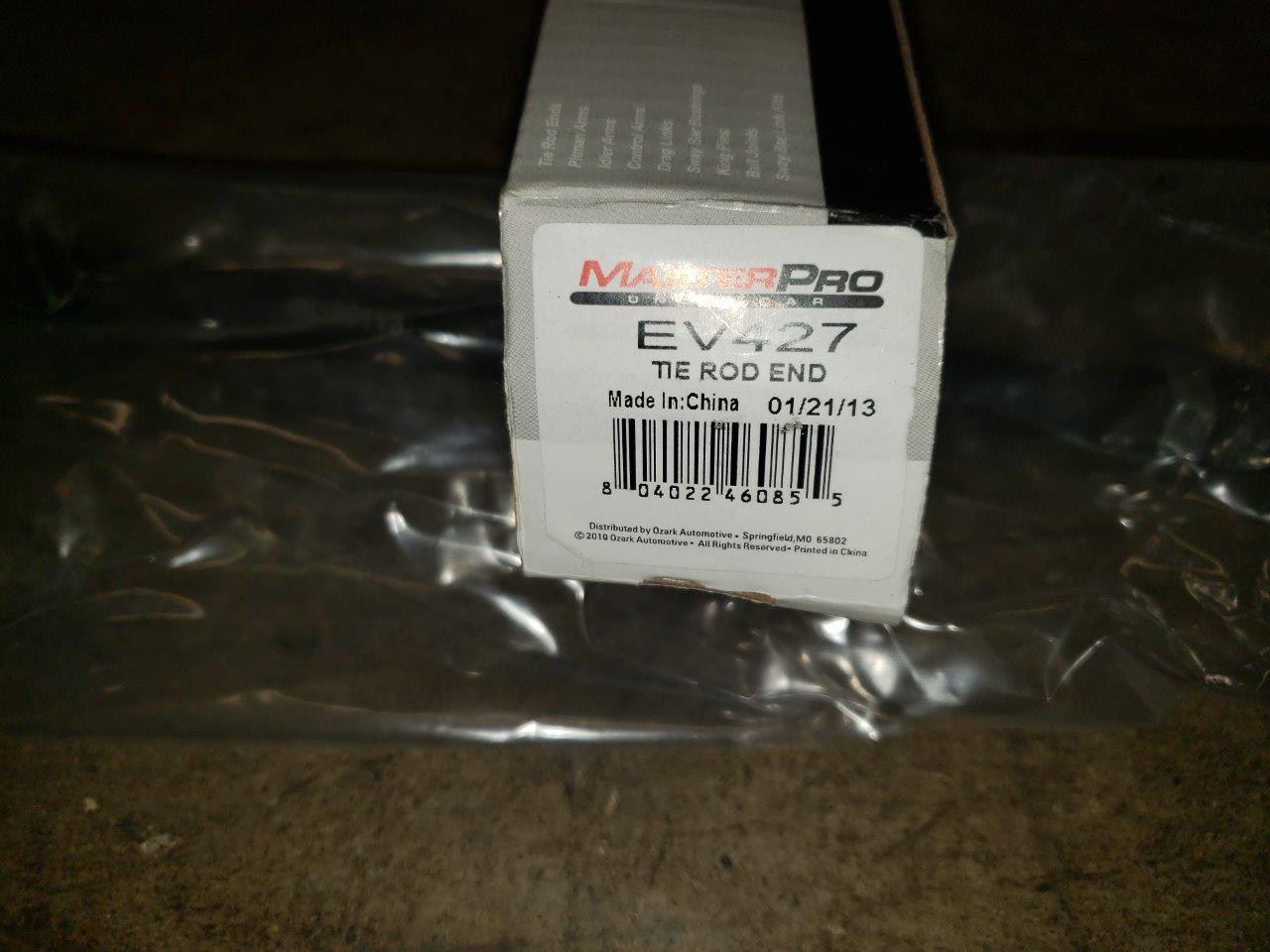 MasterPro Chassis Tie Rod End Part# EV427 Line: MPC