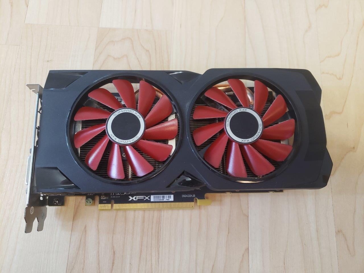 XFX RX 570 4GB GDDR5 RS XXX Edition PCI-Express 3.0 Graphics Card RX-570P4DFDR,Black/Red,HDMI DVI w/Custom Backplate